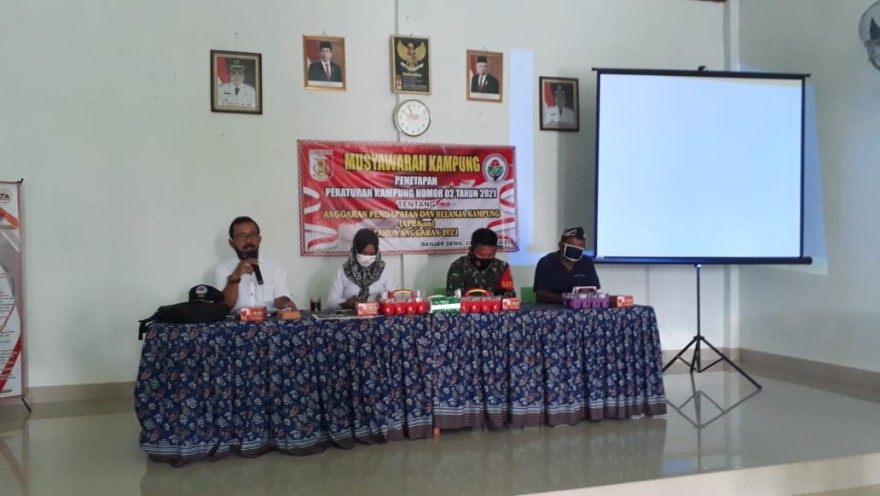 Musyawarah Penetapan Anggaran Pendapatan dan Belanja Kampung Banjar Dewa Tahun Anggaran 2021